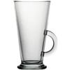 ARCOROC Bicchiere latte latino con manico in vetro cl 29 (6 pezzi) - Trasparente - Vetro Temperato