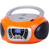TREVI RADIOREGISTRATORE DAB C/CD MP3 CMP510DAB ORANGE USB