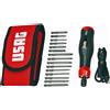 USAG Cacciavite a batteria 3,6V con inserti in astuccio Usag 324 XPB16