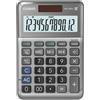 Casio Calcolatrice da tavolo CASIO solare o batteria argento - display 12 cifre MS-120FM-WA-EP