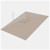 DEGHI Telo di ricambio 3x4 m in tessuto olefin beige nettuno per ombrellone Saguaro