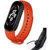 Generico M7 Smartwatch Fitness Tracker, IP67 impermeabile Sport Smart Band, sonno frequenza cardiaca pressione sanguigna Monitor promemoria contapassi calorie e altro ancora, per Android per IOS (Rosso)