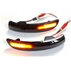 Car Passion Indicatore di direzione Freccia Specchietto laterale LED Compatibile con Ford Kuga 2013-2018 Ecosport 2013-2018 Luce Dinamico Progressivo Fumè Nero Side Marker Dynamic