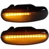 Car Passion Indicatore di direzione Freccia Specchietto laterale LED Compatibile con Luce Dinamico Progressivo Fumè Nero Side Marker Dynamic (Punto Panda Doblò)