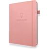 LUX PRODUCTIVITY LUX Produktivitätsplaner (Rosa) - DIN A5 Undatiertes Tagebuch/Organiser mit Tage