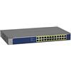 NETGEAR Switch PoE 24 porte Gigabit Ethernet Unmanaged (GS524PP) - con 24 PoE+ a 300 W, montaggio su rack/desktop e assistenza a vita ProSAFE