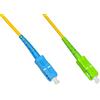 Link LKSCUSCAS905 Cavo Fibra Ottica Sc APC Sc UPC Singlemode Simplex, Giallo, 5 m