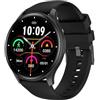 Trevi T-FIT 235 A Smartwatch con Display 1.43 AMOLED, Orologio Smart con Funzione Chiamata Wireless, Controllo Allenamento Fisico e Stato Benessere, Monitoraggio del Sonno, IP67, Nero