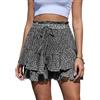 CheChury Pantaloncini Donna Estivi Eleganti Short Casual Corti Larghi Shorts Vita Alta Elasticizzata con Coulisse Pantaloncini Tuta Donna Pantaloni Corti Sportivi Larghi Casual Pantaloni Spiaggia