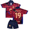 IHIMI Lamine Yamal Barcelona #19 - Maglia da calcio per bambini, colore rosso 2025-26, Colore: rosso, 128