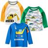 SUPFANS Maglietta a Maniche Lunghe per Bambini, 100% Cotone, per Bambini, Confezione da 3, Set-f, 5 Anni