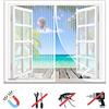 LRHRHR Zanzariera Magnetica Finestra, Rete Tenda Anti-Zanzare Porta Auto Chiusura, Facile da Installare, Per Corrido Porta Finestra-White-A|| 31x47inch(80x120cm)