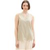 TOM TAILOR 1043063 Top Basic con Lino, 21650-Summer Beige, 40 Donna