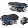 Coolpow Supporto Magnetico Cellulare Auto [2 Pezzi] Calamita per Cellulare Auto [360° Rotazione] Supporto Telefono Magnetico con Placche Metallo Per iPhone 17 Pro/16/15/14/13, Samsung e Smartphone