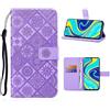 AsWant Custodia per Xiaomi Redmi Note 9 Pro/Note 9S/Note 9 Pro Max - Pelle PU Cellulare Magnetica Funzione Supporto Flip Case Protezione Completa Cover Xiaomi Note 9 Pro (Viola)