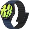Anlinser Compatibile con Cinturino Samsung Galaxy Watch 7/6/5/4/FE 44mm 40mm, Cinturini, Sportivo Impermeabile per Galaxy Watch 6 Classic 47mm 43mm/5 Pro 45mm, Blu Scuro/Nero