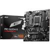 MSI PRO B650M-B Scheda Madre, Micro-ATX - Supporta AMD Ryzen 7000 Series, AM5 - DDR5 Memory Boost 6800+MHz/OC, 1 x PCIe 4.0 x16, 1 x M.2 Gen4, 2.5G LAN