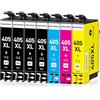 SINOPRINT 7 Pack 405XL Cartucce d'inchiostro for Epson 405 Multipack Compatible with WorkForce Pro WF-3820DWF WF-3825DWF WF-4820DWF WF-4825DWF WF-4830DTWF WF-7830DTWF WF-7835DTWF WF-7840DTWF