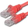 1aTTack.de 7684518 1x 15m Red Cavo di rete Cat6 Cat 6 Ethernet LAN 1000 Mbit/s RJ45