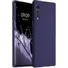 kwmobile Custodia Compatibile con LG Velvet Cover - Back Case per Smartphone in Silicone TPU - Protezione Gommata - deep ocean