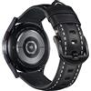KeeFos Cinturino in Pelle Compatibile con Samsung Galaxy Watch 7/6/5/4/FE (40mm 44mm), Watch 6 Classic (43mm 47mm), Watch 5 Pro 45mm - Nero