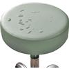 ZZDZW 1/2/4/6 Pezzi Copri Pouf Da Bar Rotondo Impermeabile Pelle PU Copriseduta Sedie Alta Elasticità Fodera Per Sedia Cuscino Copridivano Coprisgabello Da Bar Elastico Per Sedie ( Color : Grigio chiaro , S
