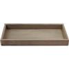 matches21 HOME & HOBBY Vassoio da portata in legno, 50 x 16 cm, colore marrone - Vassoio decorativo allungato come ciotola rettangolare in legno per decorazione natalizia, piccolo vassoio in legno come moderno corona