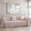 Il Tuo Artigiano Design Telo copritutto cotone - Telo copridivano 3 posti e 2 posti, Copriletto singolo e Copriletto Matrimoniale made in Italy - Copri Divano Artigianale (Rosa, 260x280 cm)