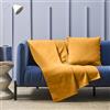 HABITA 33 HOME Granfoulard Copridivano, Copriletto Matrimoniale Primaverile, Telo Copridivano 250x280 Cm, Copri Divano Leggero, Telo Estivo (Giallo Sorrento)