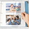 Vienrose Pagine per Album di Foto Ricambi per Raccoglitore a 3 Anelli, Pagine Autoadesive per Album, Pagine per Album Compatibili con Foto 13x18, 10x15, 13x18, 20x25 o Schede di Ricette, 40 pagine
