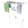 foxydry Fold, Stendibiancheria da parete, Stendino Verticale, Pieghevole da Interno e Esterno in Alluminio e Acciaio 102x50x50 cm (Bianco Down, 1x Fold 100)