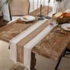 Ruikcoll Runner da tavolo macramè, macramè boho, runner da tavolo con frange, runner da tavolo con nappe, per matrimonio e tavolo da pranzo runner da tavolo decorativo, 30 x 120 cm