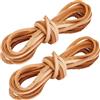 GORGECRAFT 4 m di Lacci per Stivali in Pelle di Vacchetta 3mm Marrone Chiaro in Vera Pelle Pieno Fiore Naturale Piatti per Gioielli Intrecciati per Bracciali Collane Borse Foderi Fai da Te.