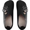 Generisch Scarpe da donna in pelle, moderne e mocassini, per donne, piedi larghi, minimal, vintage, in morbida pelle, tinta unita, estive, casual, comode, scarpe da passeggio, Nero , 35