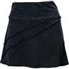 GURU SHOP Comoda minigonna con overlock - Caramello, da donna, in cotone, Nero , 36