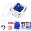 Beauty7 Mini Scaldacera Professionale Kit per Depilazione Uomo e Donna, per il viso, le Orecchie e il Naso, 100g Ceretta, 10 Applicatori 10 Stampini per Baffi, Sicura, Veloce, Indolore dei Peli