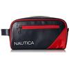 Nautica Men's Top Zip Travel Kit Toiletry Bag Organizer