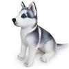 ISAKEN Peluche Cane Kawaii, Cuscino Peluche Husky Bambola di Peluche Animale Cane Husky Peluche Giocattolo Cuscino Animale Morbido Cuscino di Peluche Imbottito Regalo di Compleanno