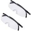 Angzhili 2Pcs Pro Big Vision lente d'ingrandimento 160 volte lente d'ingrandimento presbyopic rende tutto più grande e più chiaro lente d'ingrandimento