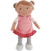 HABA Bambola di peluche Camila - Bambola di stoffa morbida 25 cm, per neonati e bambini - Senza velcro o cuciture fastidiose, ideale per i bambini dai 6 mesi in su, perfetta per il periodo del bambino