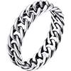 Silvora Anello in Stile Minimalismo Anello Unisex a Catena Cubana Anello Spighe di Grano in Argento Sterling Vero S925 Antiallergico Anelli di Coppia Matrimonio Fidanzamento