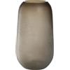 LEONARDO HOME Trogolo 033204 - Vaso da struzzo elegante per fiori e rami, estetica naturale in delicate tonalità della terra, design autentico e versatile, altezza 40 cm, tortora
