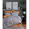 Nuit Des Rêves Mustard Ranforce Double Quilt Cover Set (200 x 200 cm), 100% cotone, 2 scatole per cuscino (80 x 80 cm), stampa pigmentata, lavabile in lavatrice, design elegante