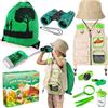 YOPINSAND Set da esplorazione per Bambini, con Gilet, Cappello, Zaino e binocolo | giocattolo da esterno per bambini, ragazze e ragazzi