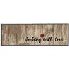 Astra Tappeto antiscivolo - Miabella zerbino per interni - Corridoio cucina corridoio - Clean runner lavabile 50x150cm Cooking with love