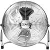 OZAVO Ventilatore da Tavolo Industriale in metallo, 3 Velocità, Potente 50W, Air Turbo per una Ventilazione Efficace per Soggiorno e Ufficio, Argentato