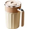 DONGKER Tazze Miscelazione Automatico, 450ML Tazza Automescolante Magnetica in Acciaio Inossidabile con Coperchio Scorrevole e Display Intelligente per Caffè, Latte, Tè, Cioccolata Calda