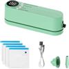 DONGKER Macchina Sottovuoto Alimenti, 1200 mAh Mini Sigillatrice per sacchetti ricaricabile USB con 4 Sacchetti e 3 Dispositivi di Sigillatura, Sigillatore per Conservazione di Snack e Alimenti