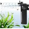 AQQA Filtro Interno per Acquario,4.5W Filtro Acquario Interno Silenzioso e Potente Regolabile,con Pompa Acqua 300L/H
