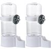 OTKARXUS Distributore automatico di acqua per uccelli, 2 pezzi, per gabbia, bottiglia d'acqua per pappagalli, erogatori di semi, accessori per pappagalli, parrocchetti, piccioncini, parrocchetti, calopsitte